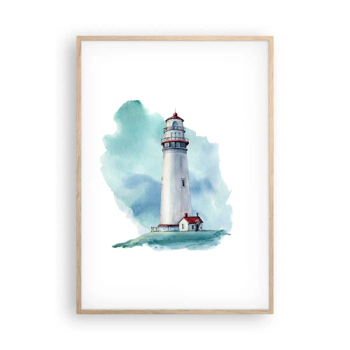 Poszter világos tölgy keretben - A kék szelíd húga - 70x100 cm