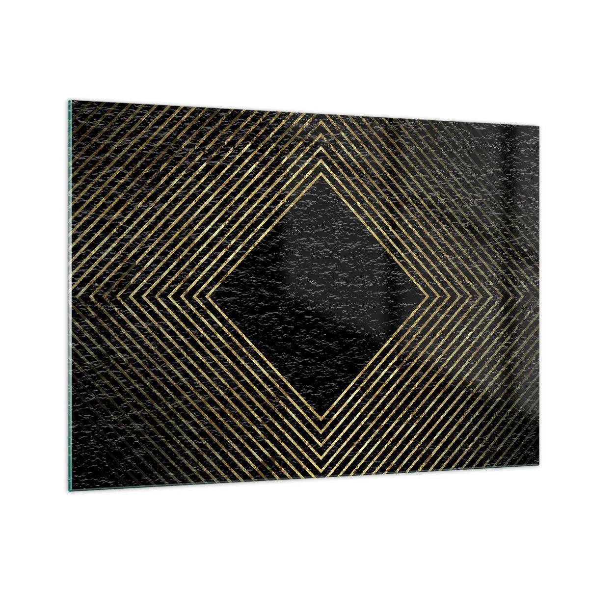 Üveg kép - Geometria glamour stílusban - 100x70 cm