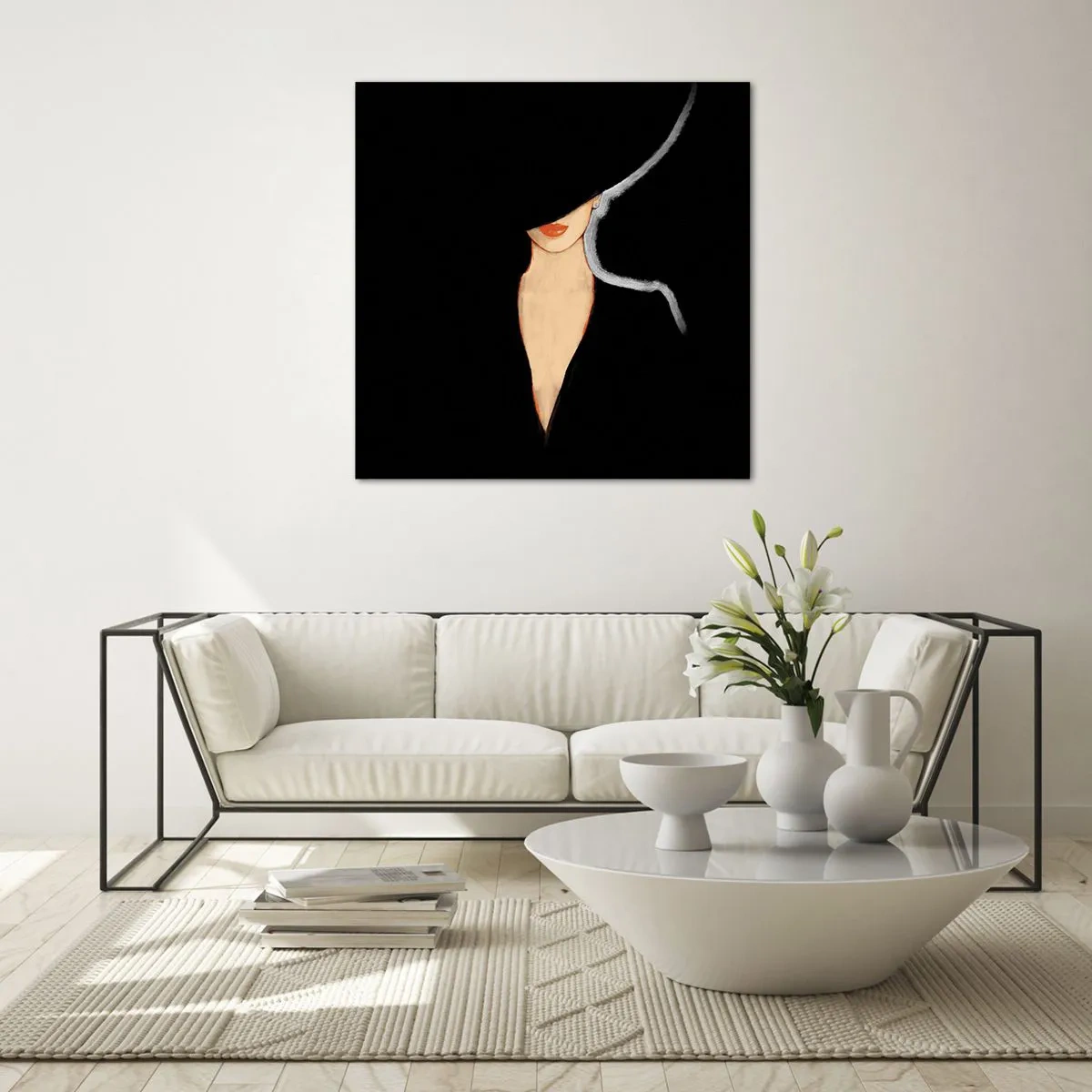 Üveg kép - Elegancia és stílus - 40x40 cm