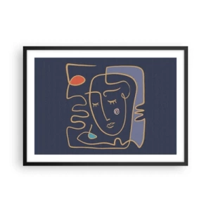 Poszter fehér keretben - Álmodozásban - 70x50 cm