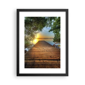 Poszter fehér keretben - Ne siess, ülj le - 30x40 cm