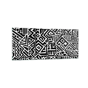 Üveg kép - Kolumbusz előtti kompozíció - 120x50 cm