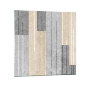 Üveg kép - Kompozíció: tartsa a függőlegeset - 70x70 cm