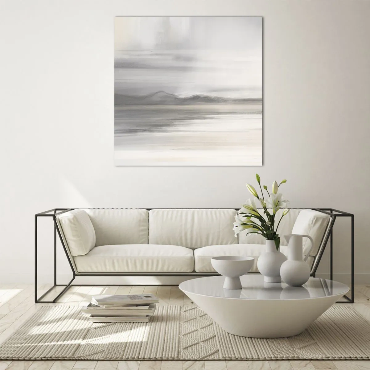 Üveg kép - Gondolkodó távolság - 60x60 cm