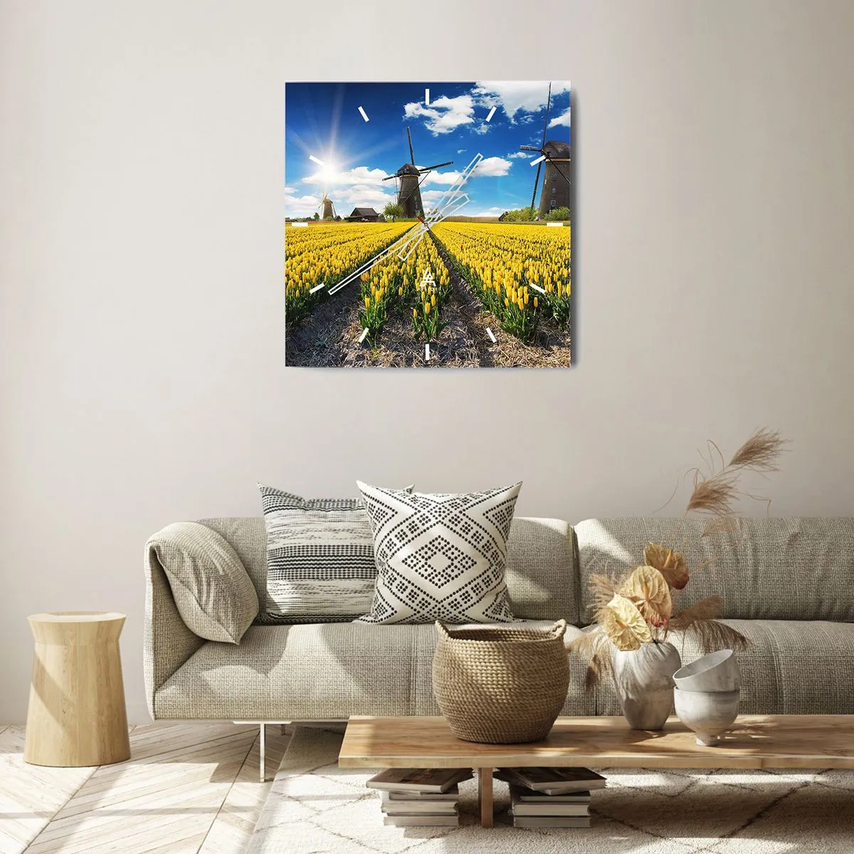 Falióra, Óra - Nem is lehetne hollandabb - 30x30 cm