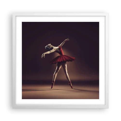 Poszter fekete keretben - Egy prima balerina - 50x50 cm
