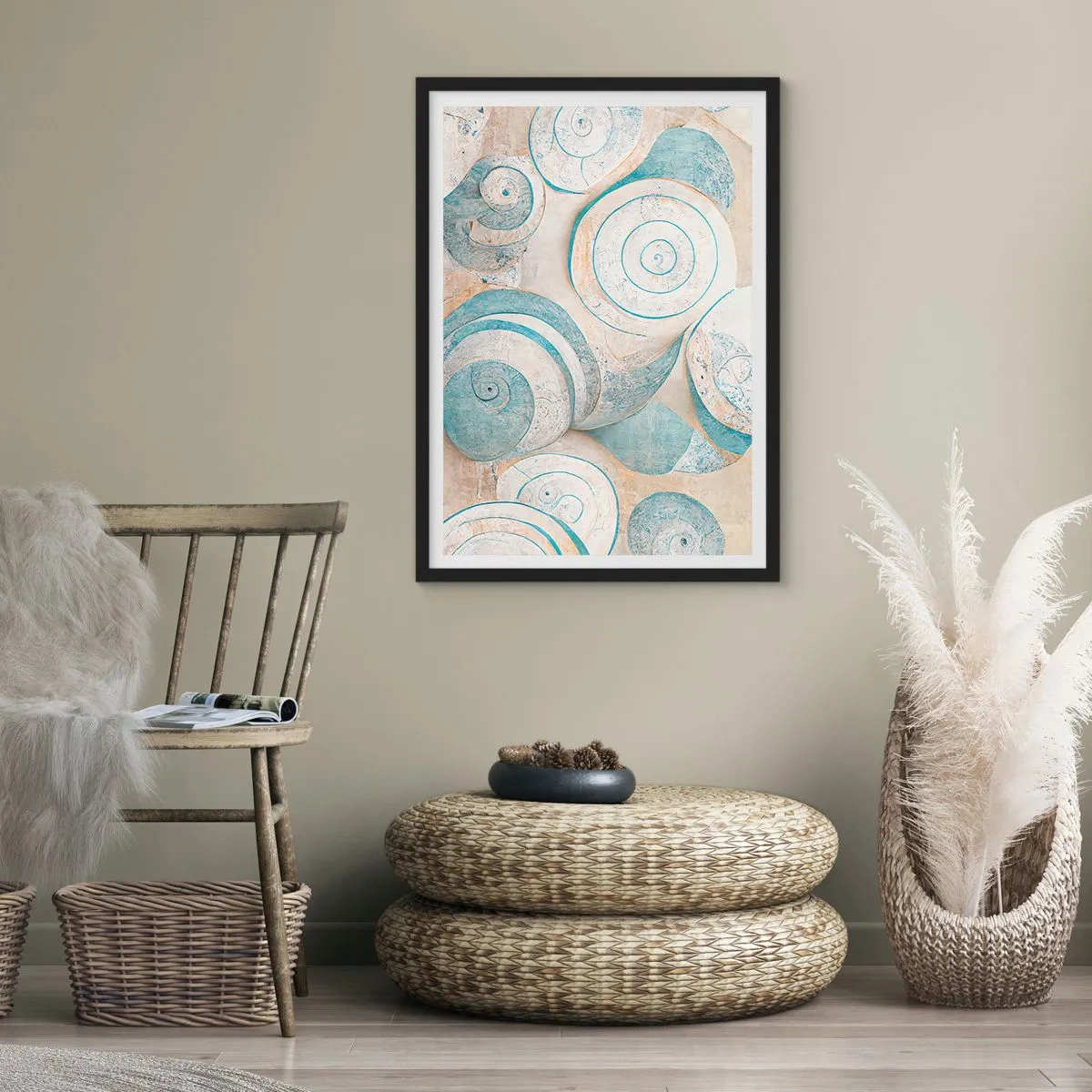 Poszter fehér keretben - Mit rejt a kagyló? - 61x91 cm