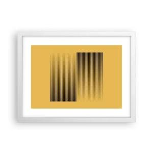 Poszter fekete keretben - Az ellentétek négyzete - 40x30 cm