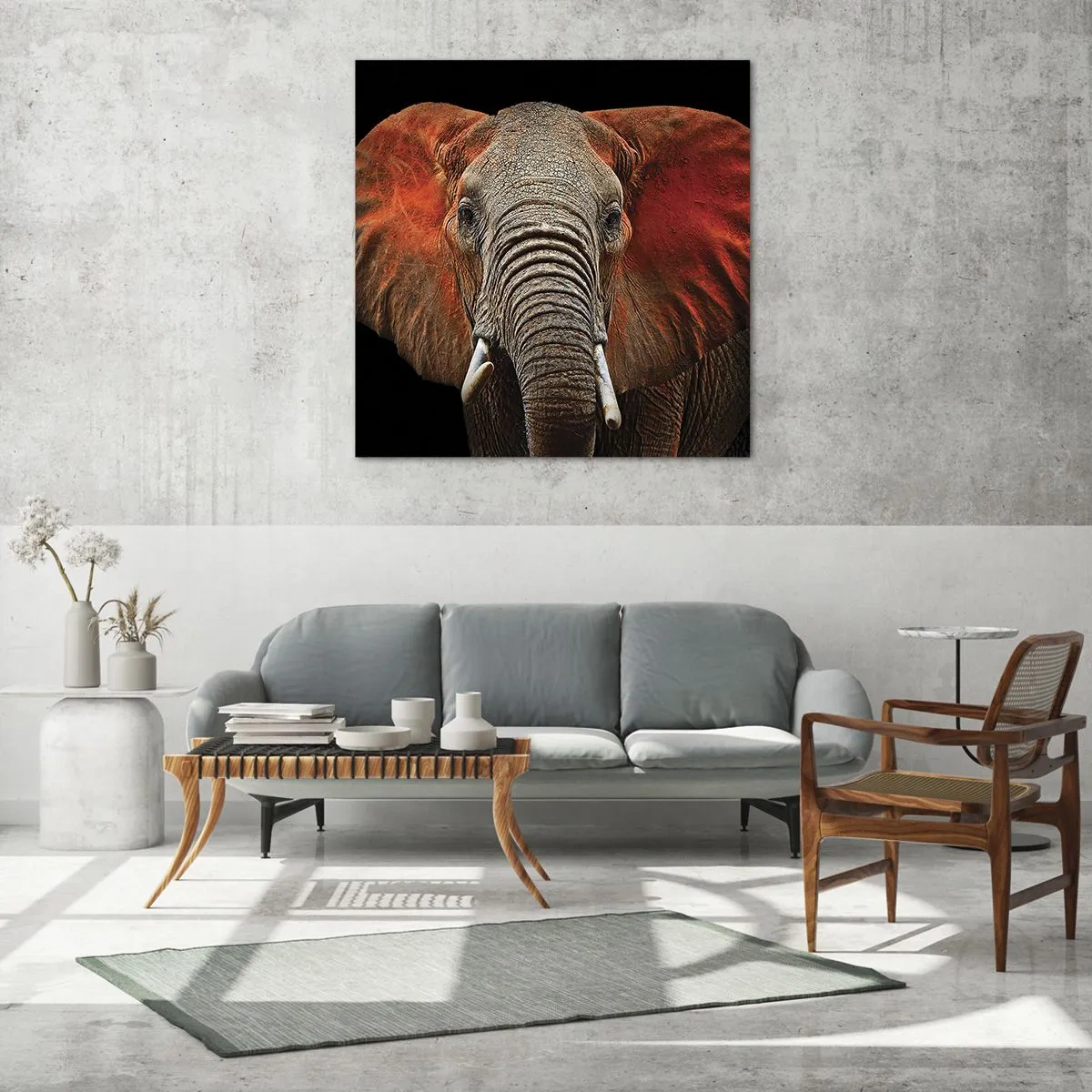 Üveg kép - Én vad vagyok, és te? - 70x70 cm