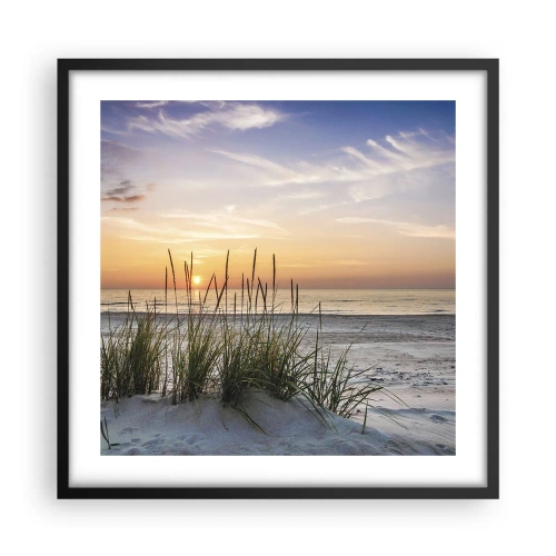 Poszter fehér keretben - Nézz, gondolkozz, érezz - 50x50 cm