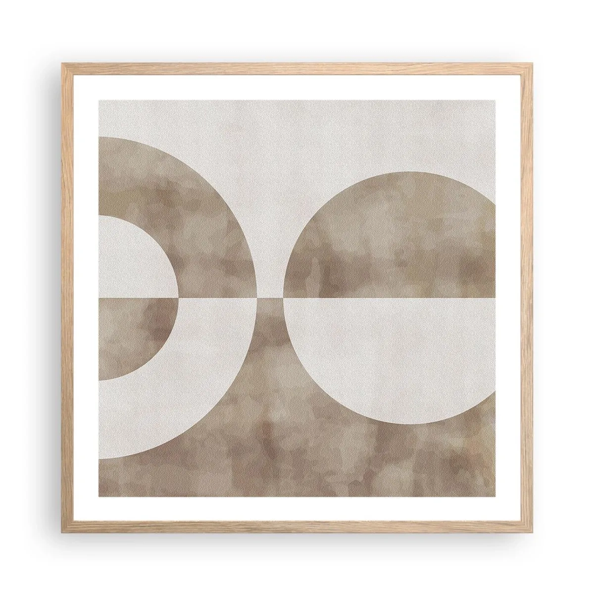 Poszter világos tölgy keretben - Hasonlóságok és különbségek - 60x60 cm