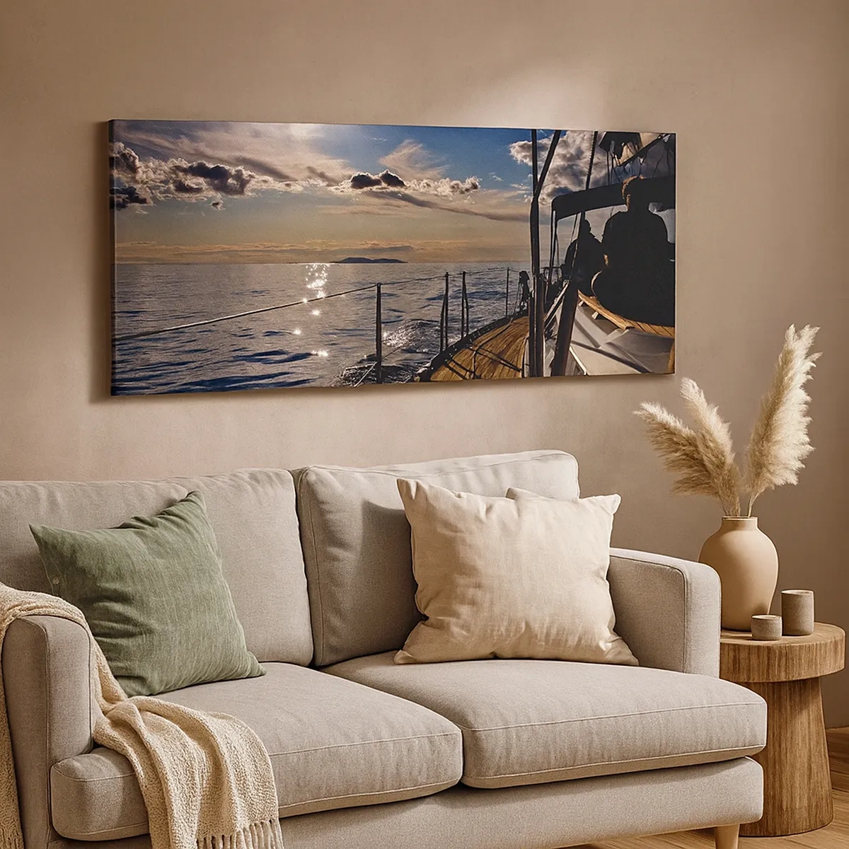 Vászonkép - Vitorlázás a nap felé - 30x30 cm