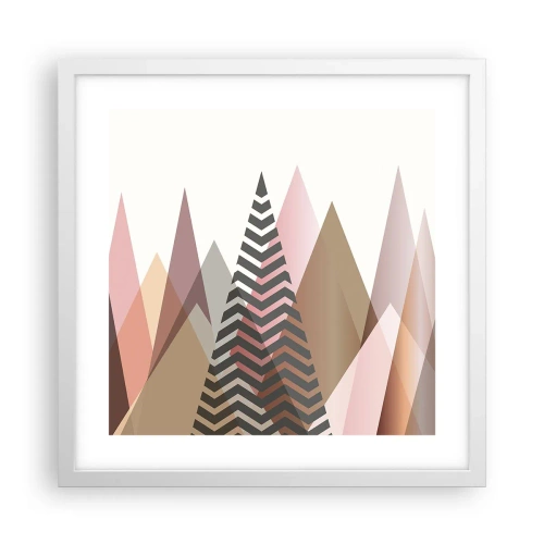 Poszter fekete keretben - Piramis nézet - 40x40 cm
