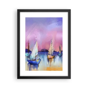 Poszter fehér keretben - Irány: széles vizek - 30x40 cm