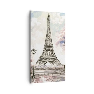 Vászonkép - Áprilisi séta Párizsban - 65x120 cm