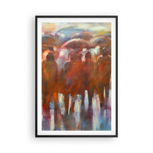 Poszter fehér keretben - Egyenlőek esőben és ködben - 61x91 cm