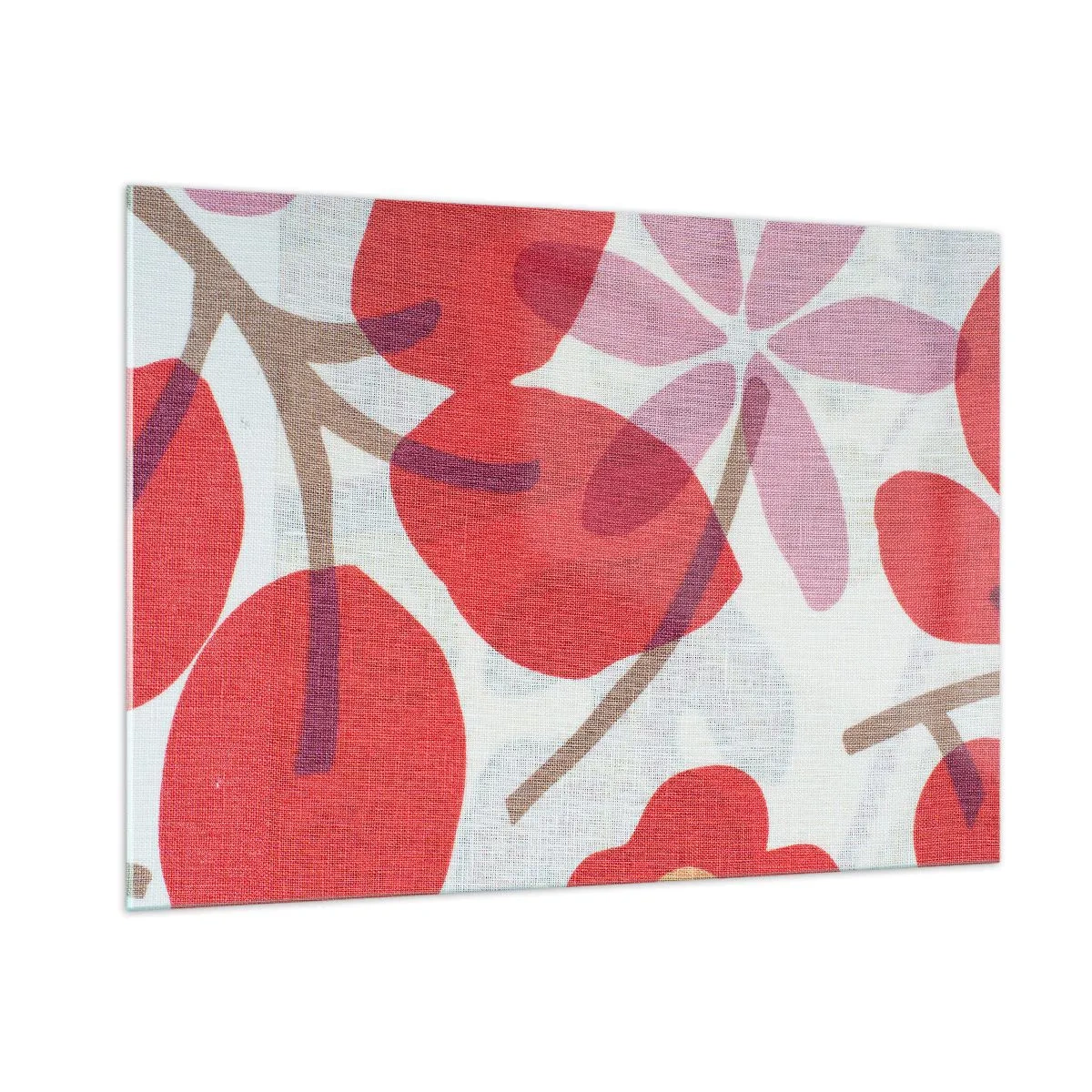 Üveg kép - Virágkompozíció rózsaszínben - 100x70 cm