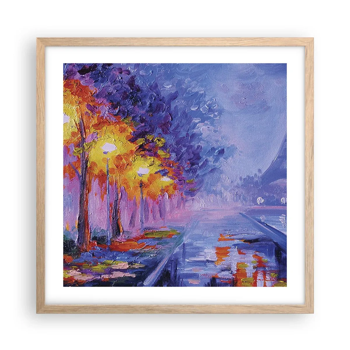 Poszter világos tölgy keretben - Egy álomséta - 50x50 cm