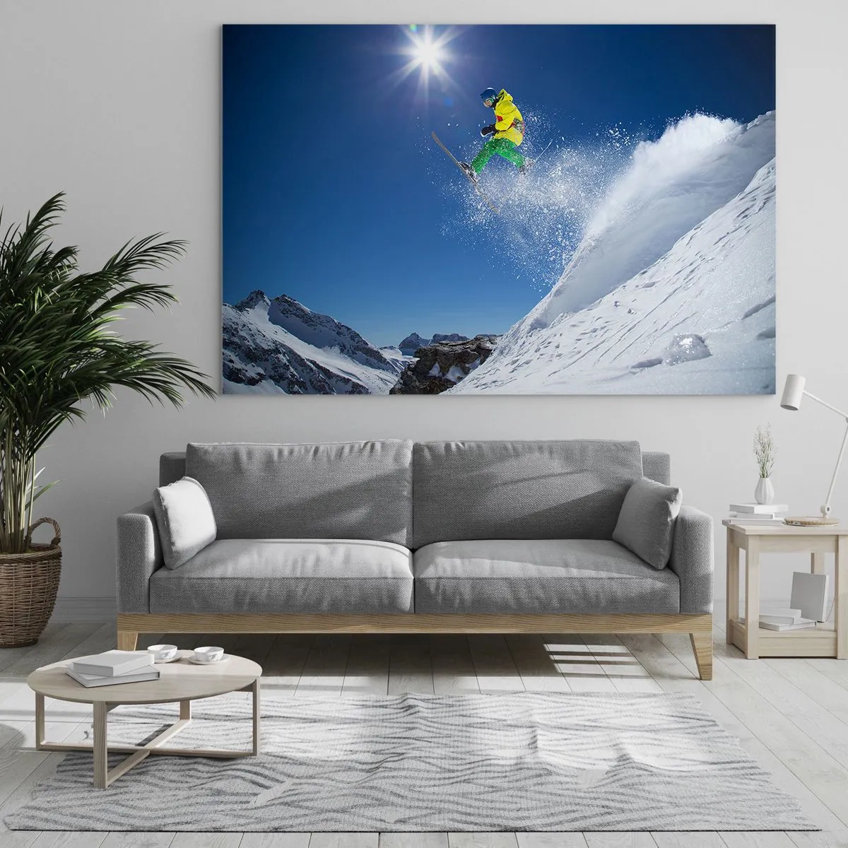 Üveg kép - Tánc a hegyekkel - 100x70 cm