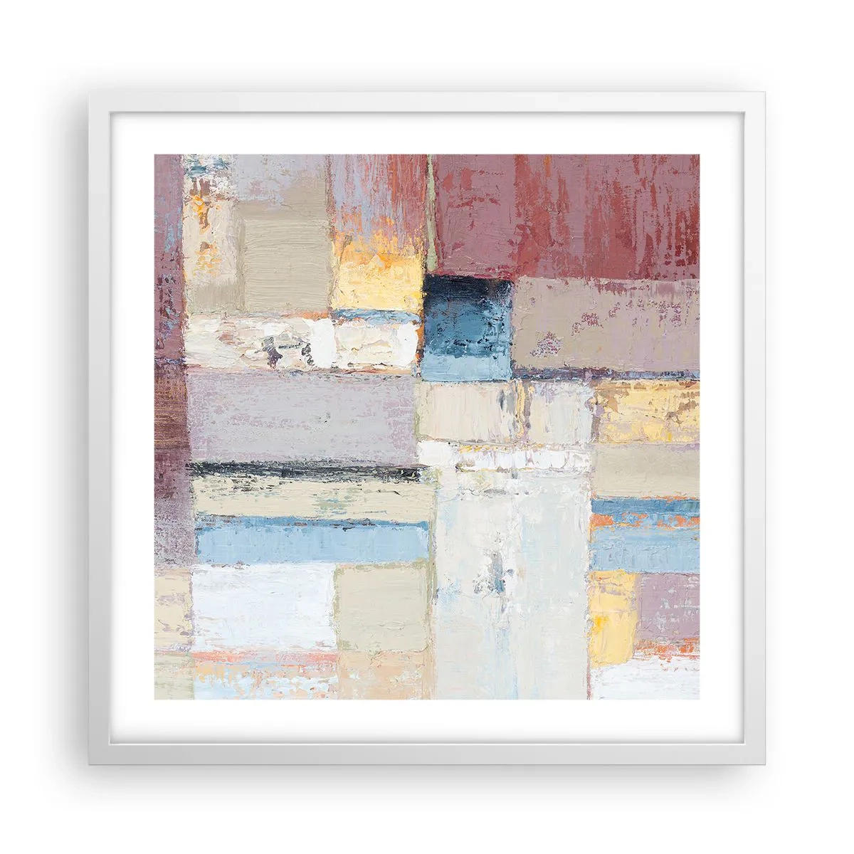 Poszter fekete keretben - A geometria nyugalma - 50x50 cm