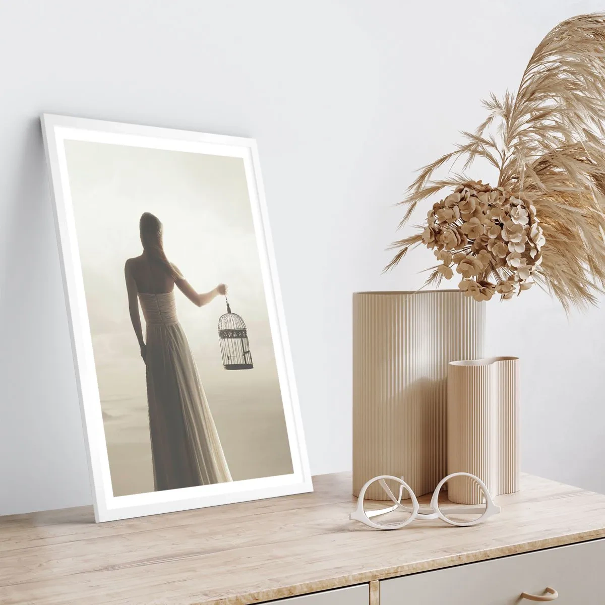 Poszter fekete keretben - Légy szabad - 61x91 cm