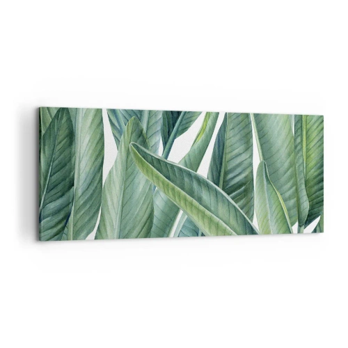 Vászonkép - Zöld önmagában - 100x40 cm