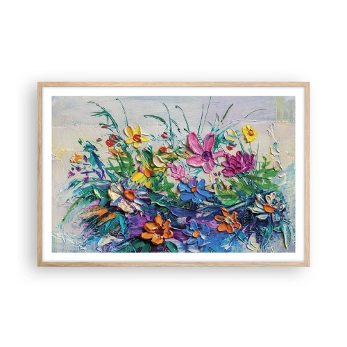 Poszter világos tölgy keretben - Egyáltalán nem csendélet - 91x61 cm