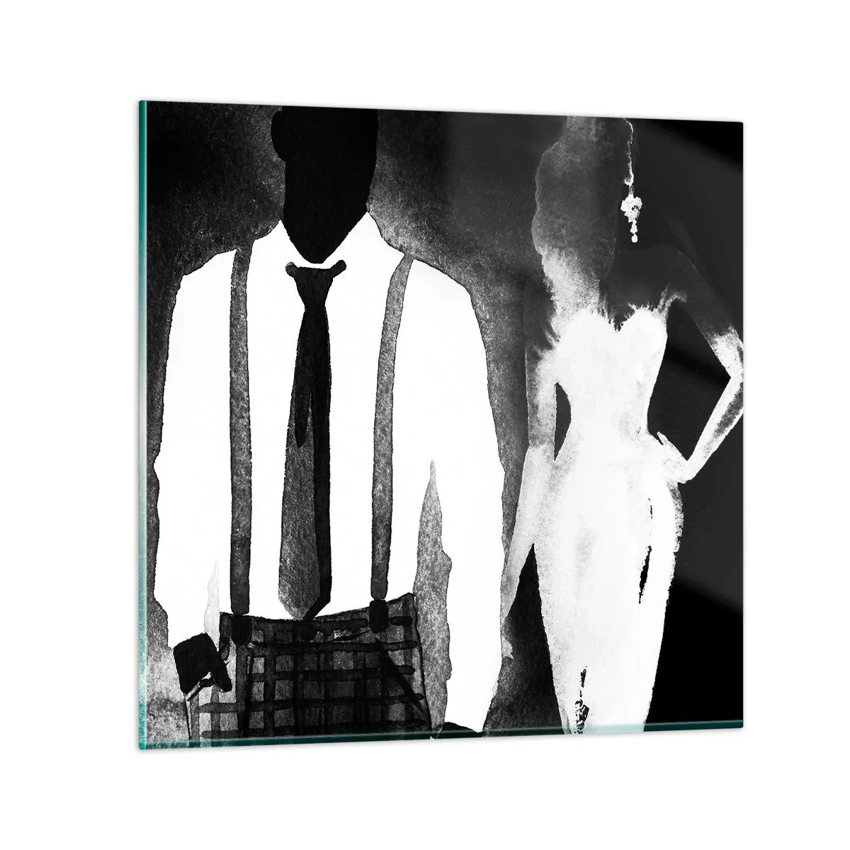 Üveg kép - Noir légkörben - 60x60 cm