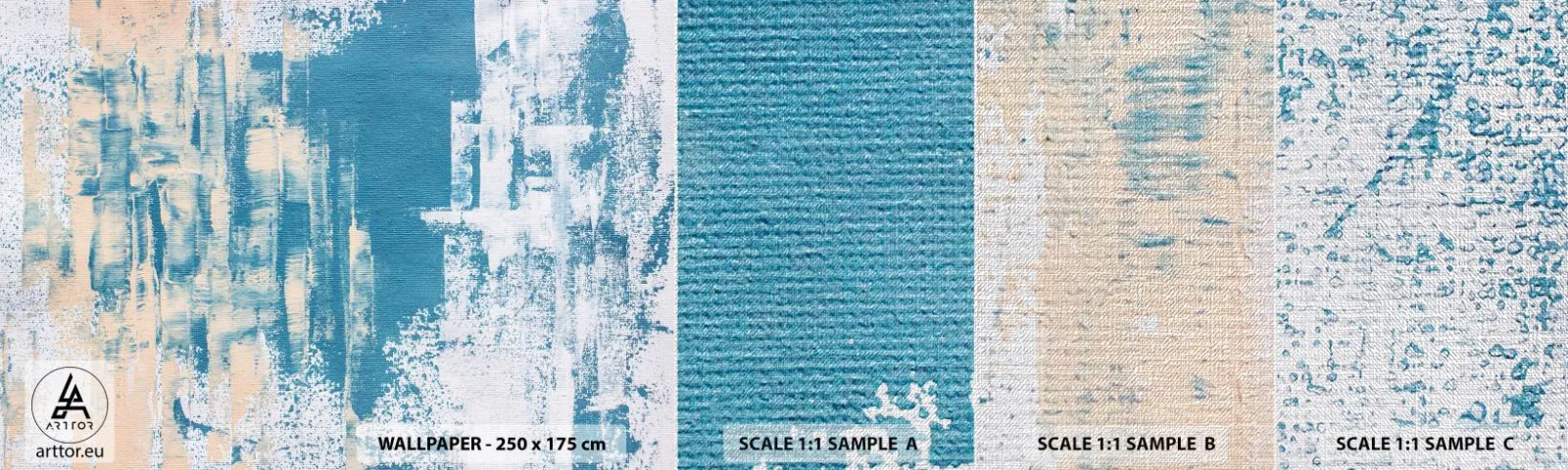 Fotótapéta Minta Premium Canvas - Jégcsapon keresztül - Absztrakció, Darab, Modern minta - 100x30 cm