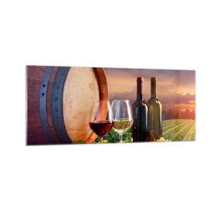 Üveg kép - Az életnek itt íze van - 100x40 cm