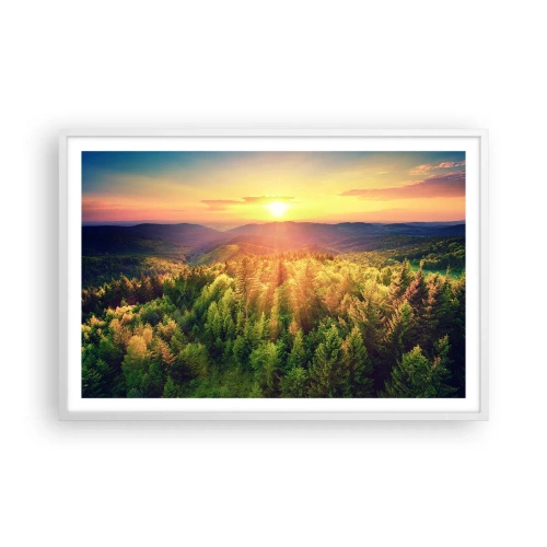 Poszter fekete keretben - Hegytetők és csúcsok - 91x61 cm