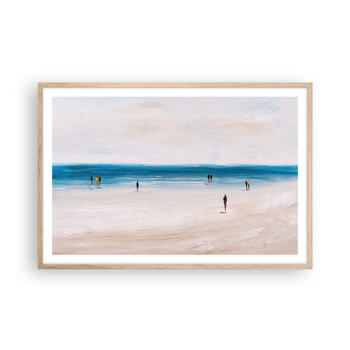 Poszter világos tölgy keretben - Természetes igény - 91x61 cm