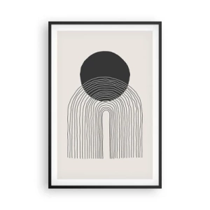 Poszter fehér keretben - Remegés és biztosság - 61x91 cm