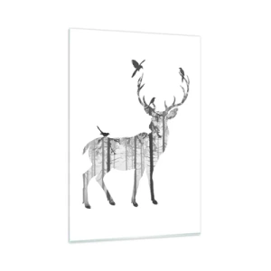 Üveg kép - Erdei jó szellem - 80x120 cm