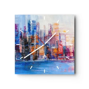 Falióra, Óra - Egy vidám metropolisz - 30x30 cm