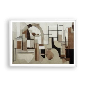 Poszter fekete keretben - Városkép 2.0 - 100x70 cm