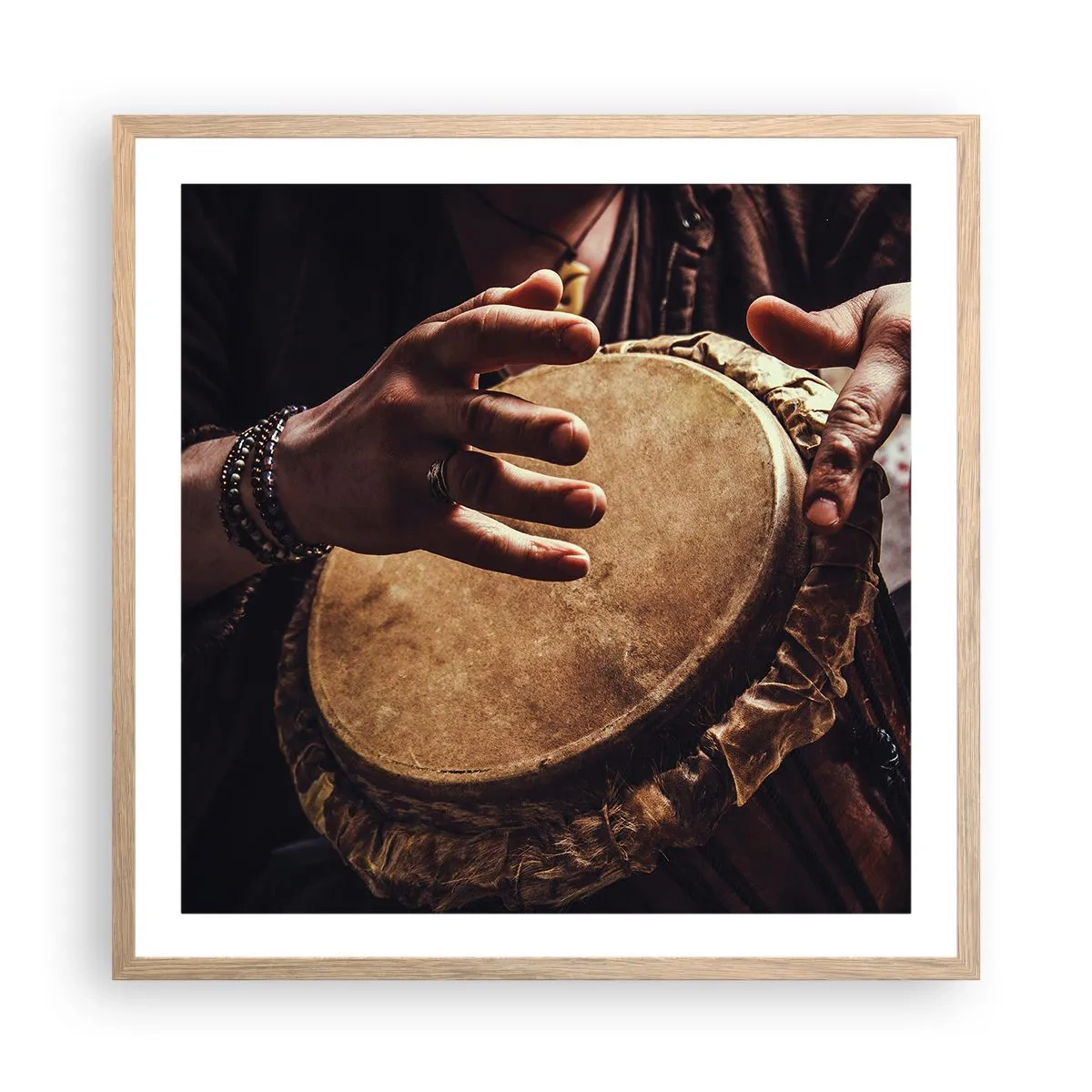 Poszter világos tölgy keretben - A szív ritmusában - 60x60 cm