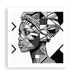 Poszter - Etnikai portré - 50x50 cm