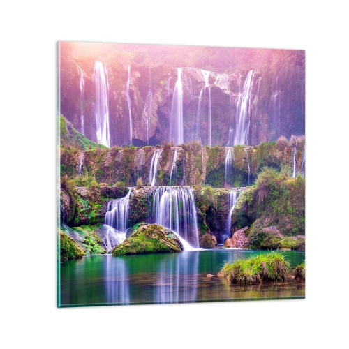Üveg kép - Lépcső a menybe - 70x70 cm