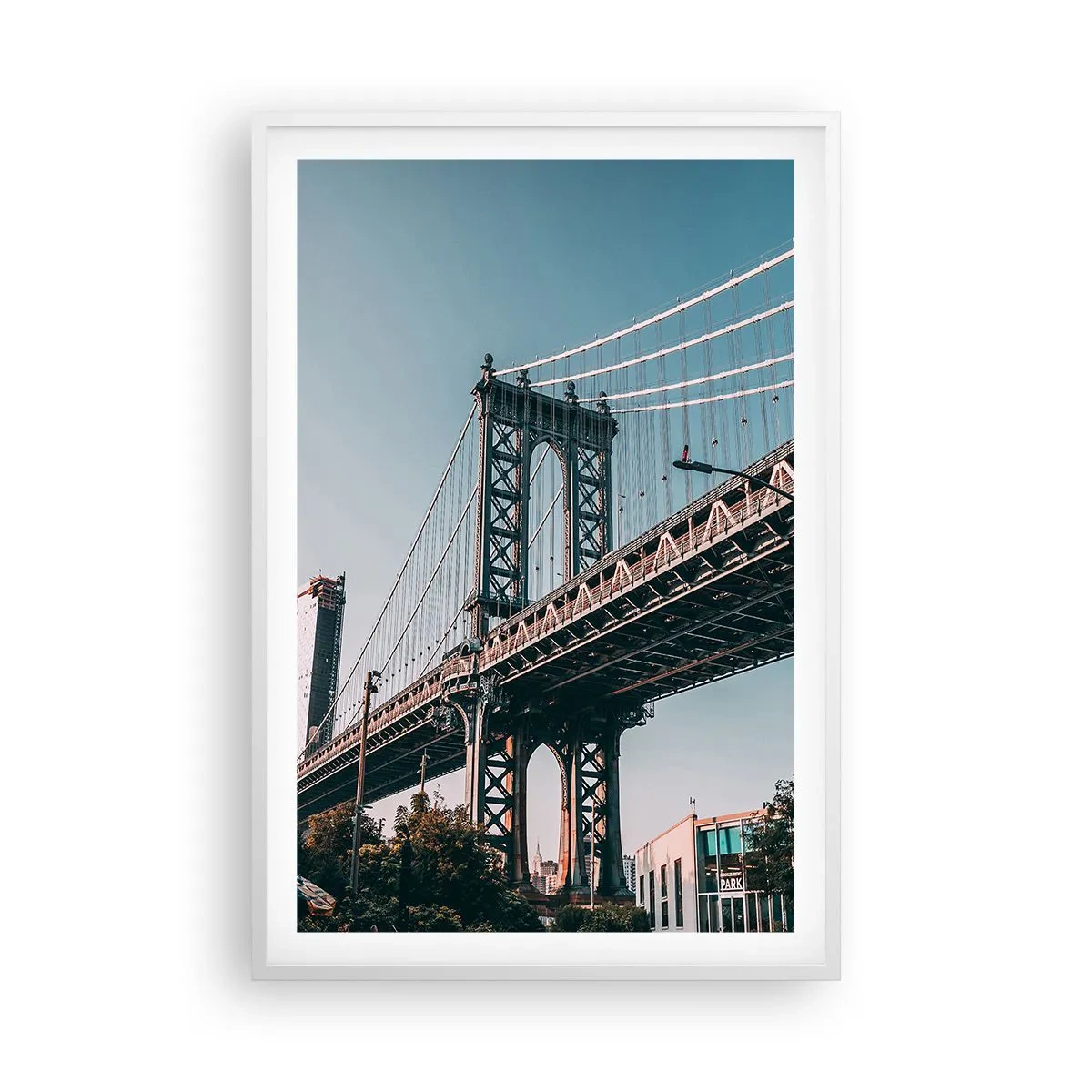 Poszter fekete keretben - A város hullámai fölött - 61x91 cm