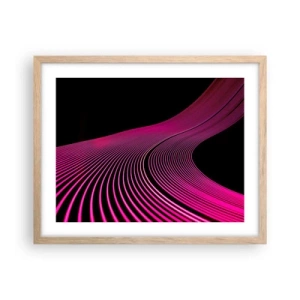 Poszter világos tölgy keretben - A fény sugárútján - 50x40 cm