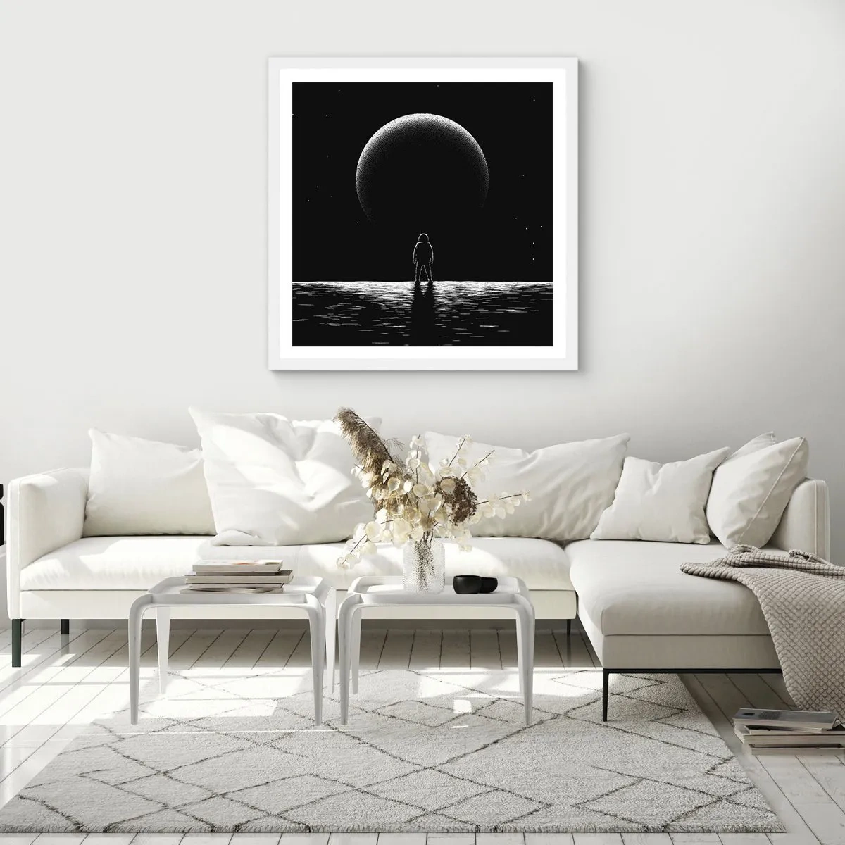Poszter fekete keretben - Szemtől szemben - 30x30 cm