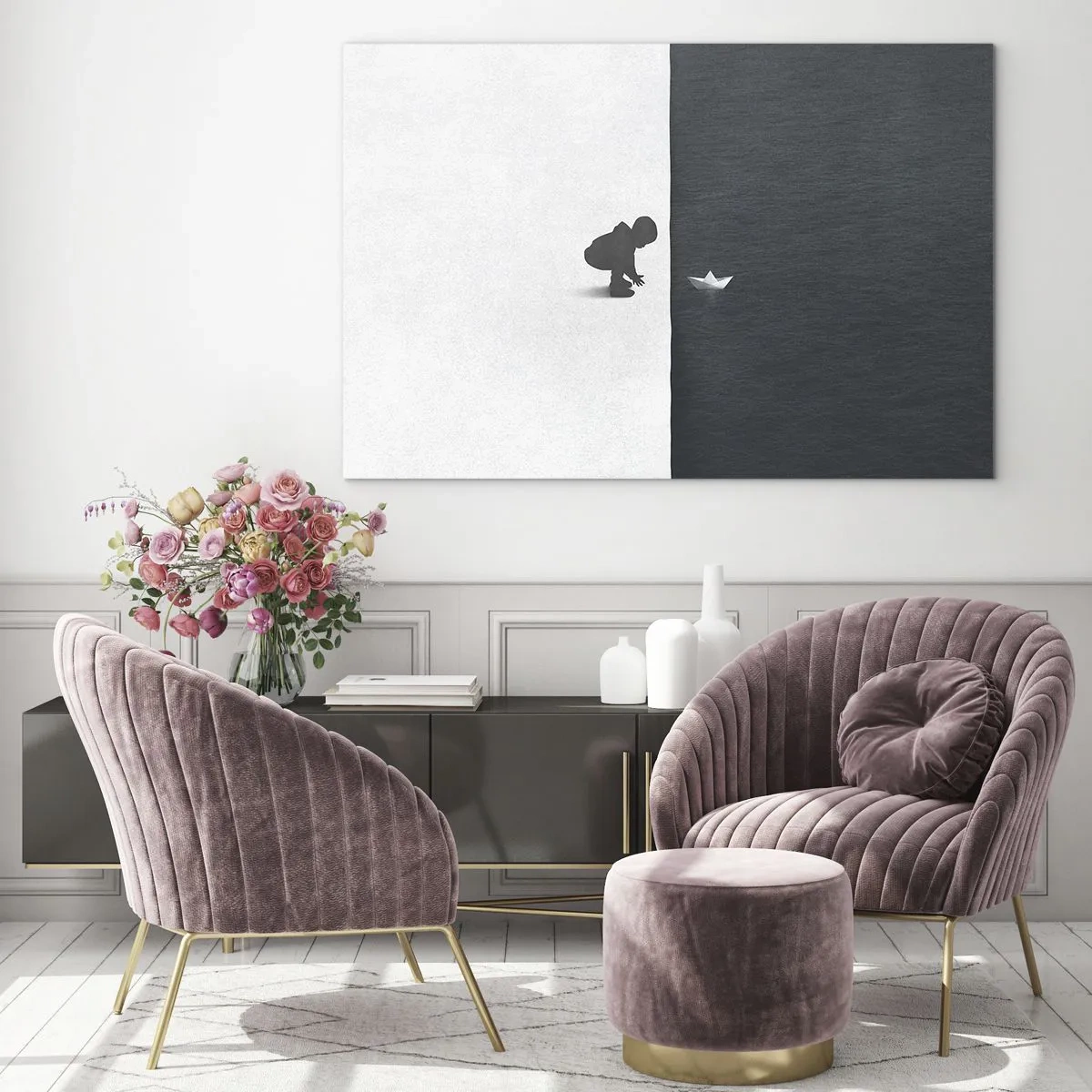 Üveg kép - Nagy utazás - 120x80 cm