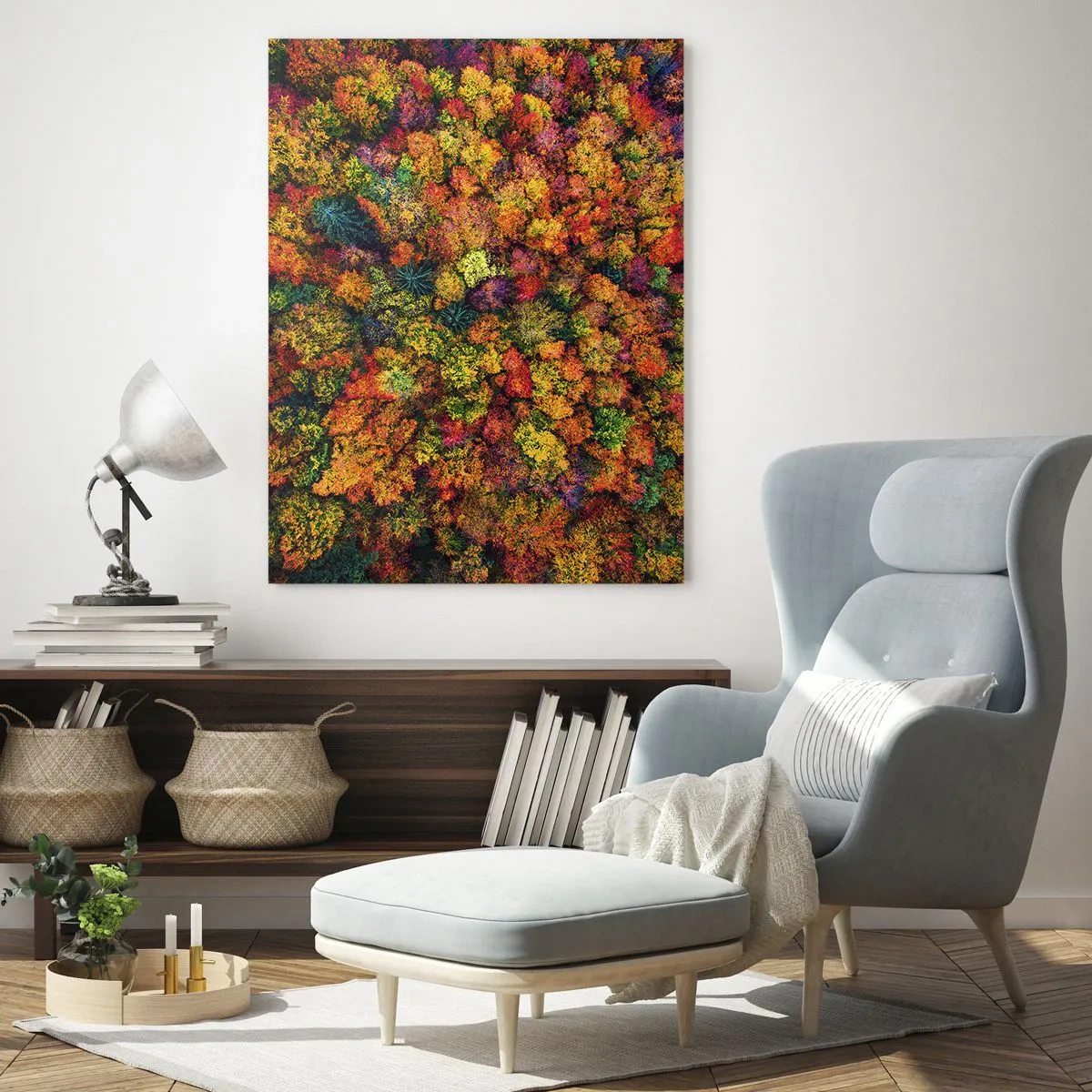 Üveg kép - Őszi facsokor - 70x100 cm