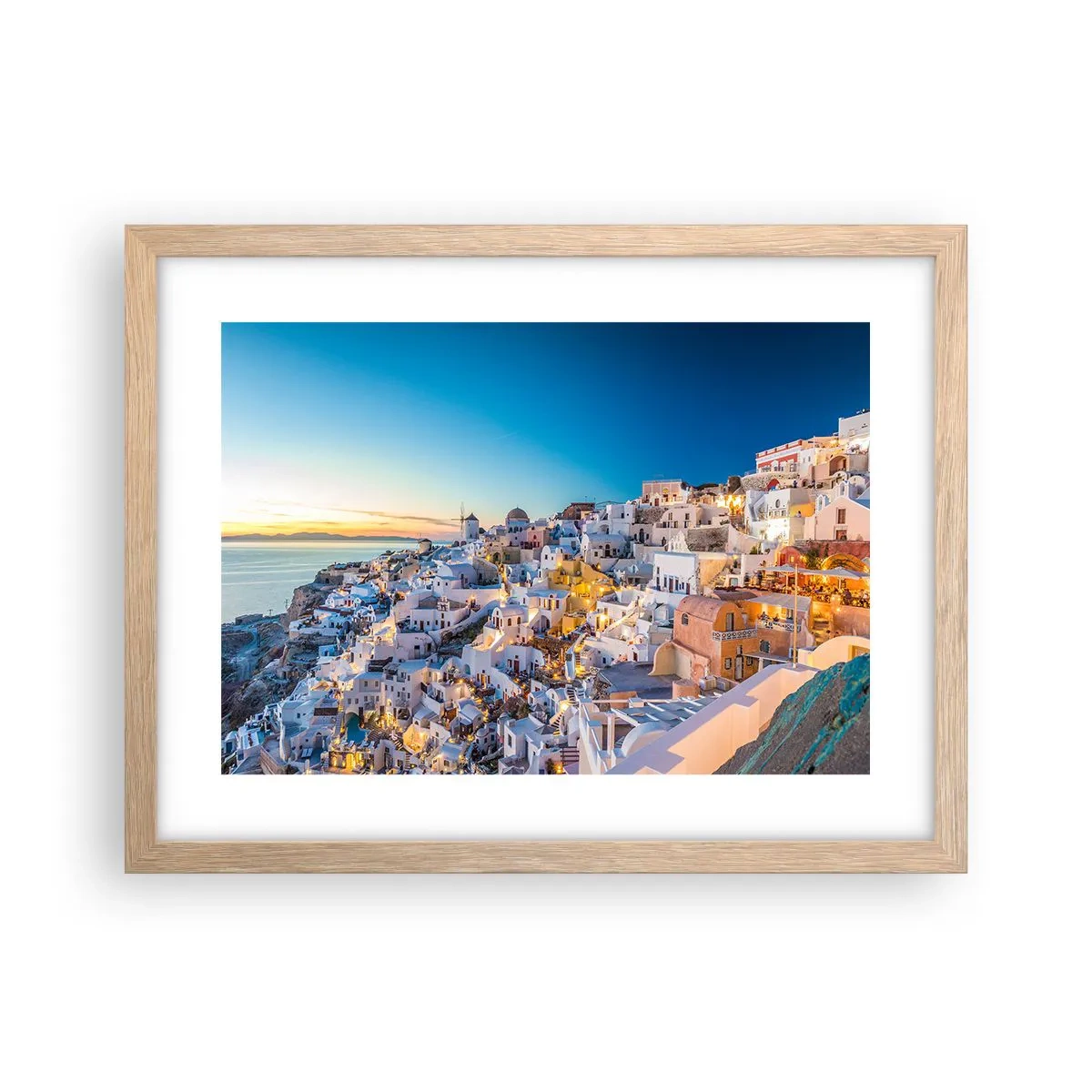 Poszter világos tölgy keretben - A görögség lényege - 40x30 cm