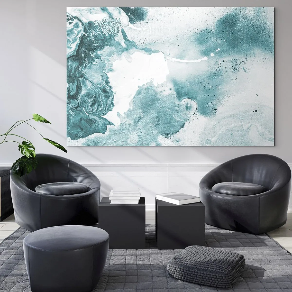 Üveg kép - Kék holtágai - 120x80 cm