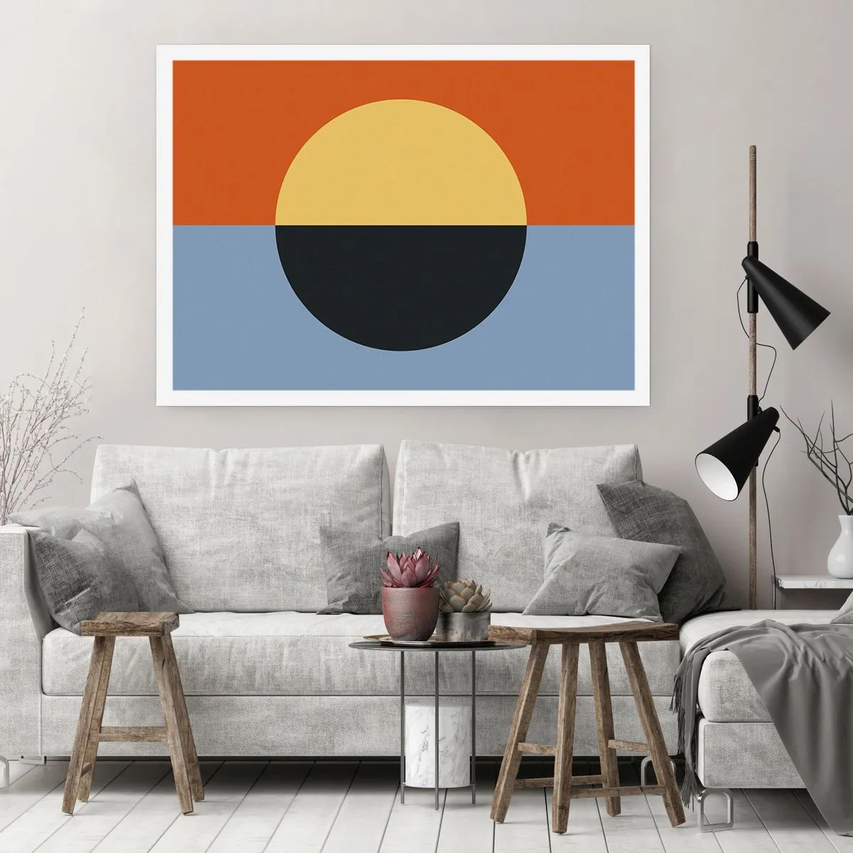 Poszter - A meleg és a hideg kompozíciója - 50x40 cm