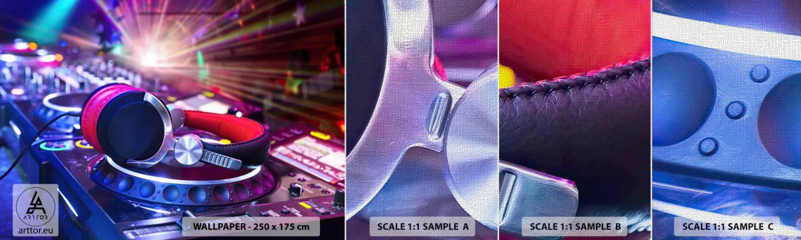 Fotótapéta Minta Premium Canvas - Fog, történni fog - Zene, Zenei Stúdió, Fejhallgató - 100x30 cm