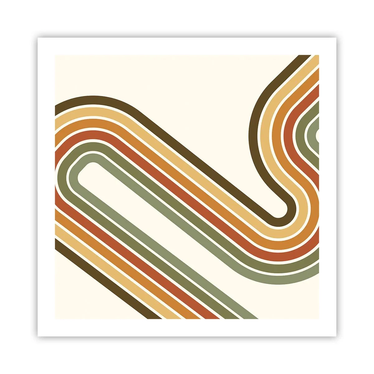 Poszter - Cikkcakkban a célba - 60x60 cm