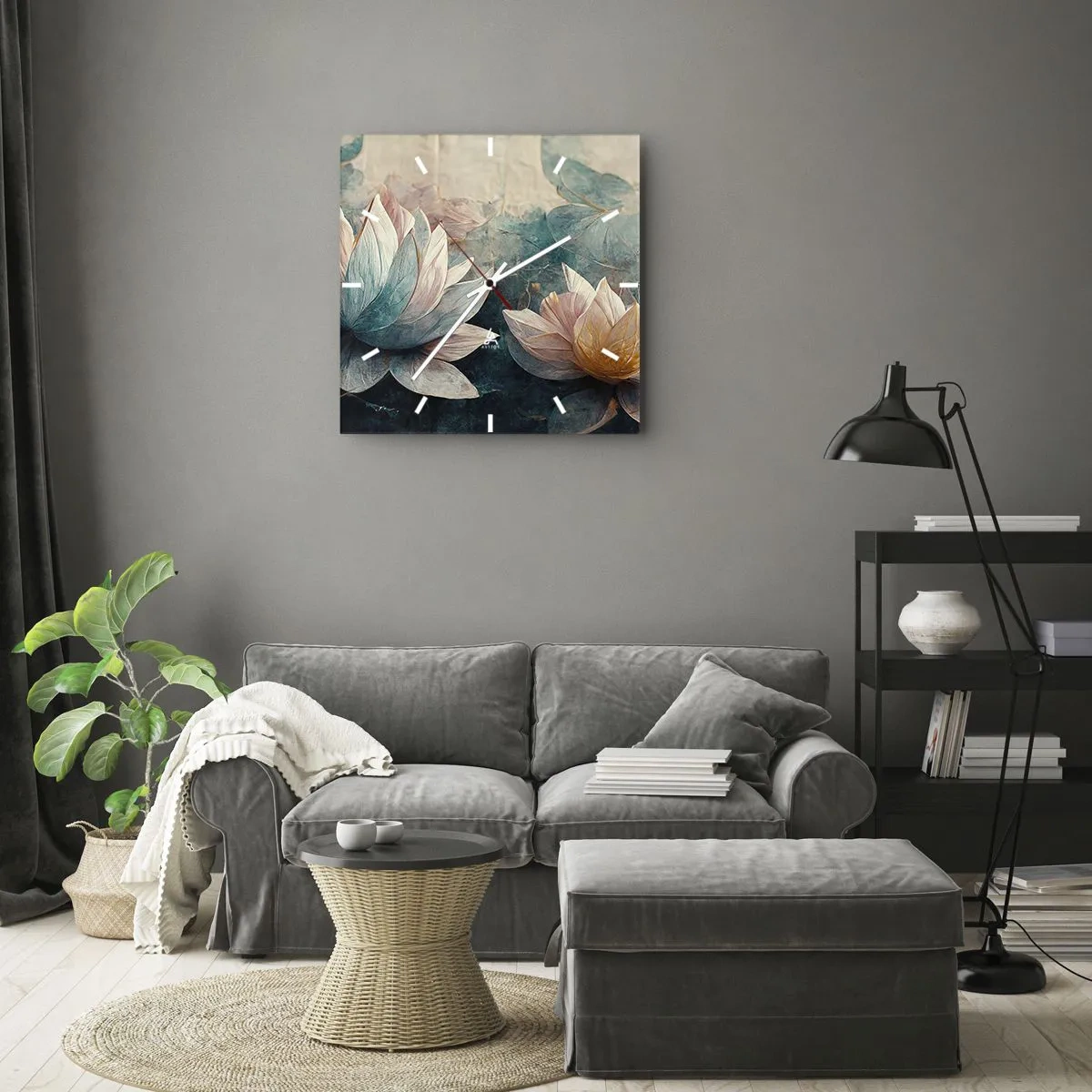 Falióra, Óra - Tavi csillagok - 40x40 cm